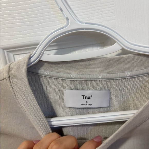 TNA cropped beige hoodie - Picture 2 of 4